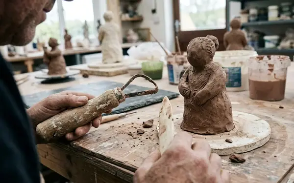 Mr Curly, the Duck, and the Small Figure