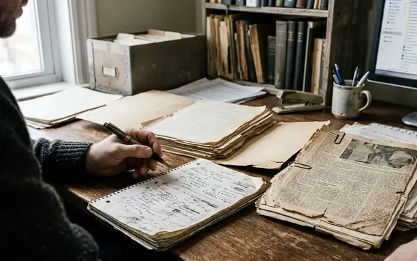From Press Clipping to Interview Timeline: An Archival Research Workflow